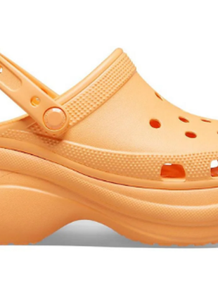 Женские кроксы сабо  women's crocs classic bae clog cantaloupe3 фото