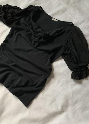 Шикарная чёрная блуза пинко р.м5 фото