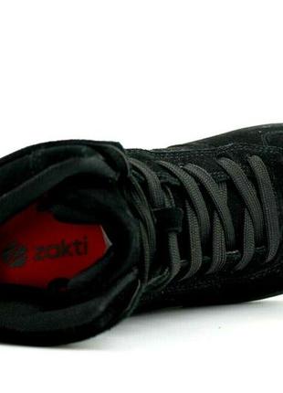 Замшевые женские черные высокие кроссовки,сникерсы,хайтопы, спортивные ботинки 39,41 zakti3 фото