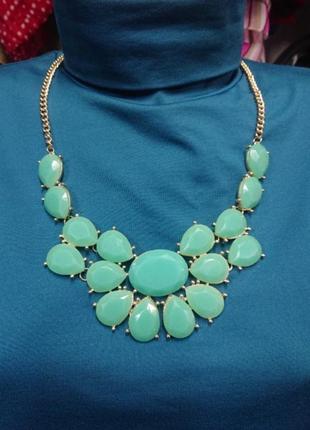 Кольє бірюзове