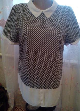 Гарна кофта з імітацією сорочки red herring