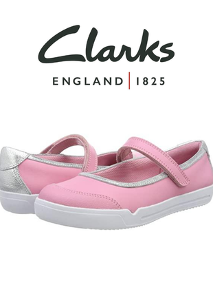 Clarks балетки шкіряні туфлі для дівчинки