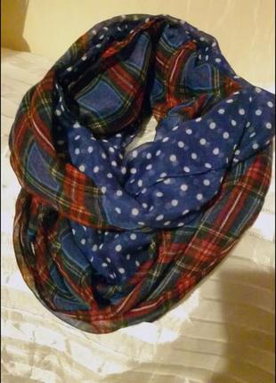 Шикарный двойной шарф, снуд, палантин из тончайшей вискозы (90 х 190 см)5 фото