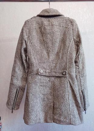 Светлое пальто "wool collection"3 фото