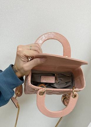 Сумка женская lady pink mini розовая (клатч, кошелек, рюкзак, сумочка)4 фото