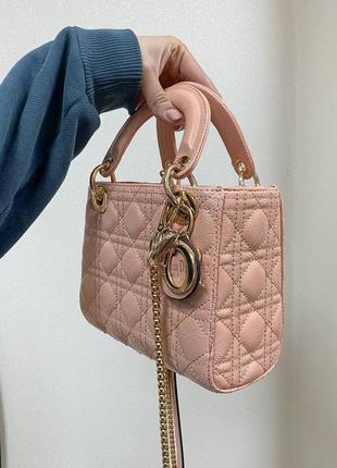 Сумка женская lady pink mini розовая (клатч, кошелек, рюкзак, сумочка)2 фото