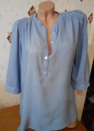 Блуза рубашка цвета сирени1 фото