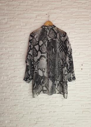 Стильна шифонова блуза сорочка сорочка анімал принт tooshop4 фото