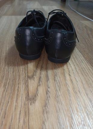 Туфли черные clarks кожаные оксфорды размер 37,53 фото
