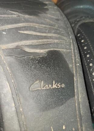 Туфли черные clarks кожаные оксфорды размер 37,54 фото
