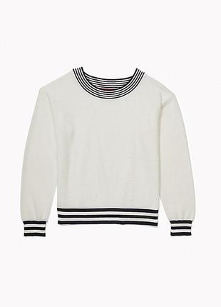 Свитер белый с якорями тommy hilfiger / томми хилфигер новый с биркой, оригинал