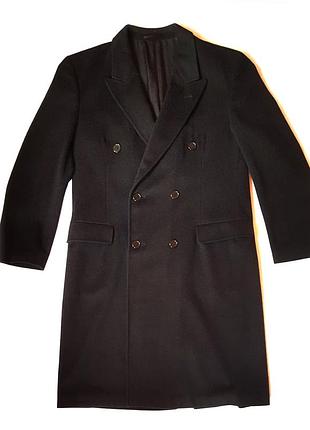 Вінтажне двобортне довге вовняне пальто поло varteks international wool polo coat