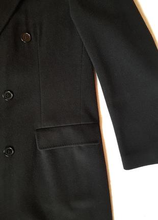 Винтажное двубортное длинное шерстяное пальто поло varteks international wool polo coat3 фото