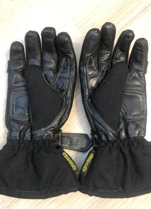 Кожаные текстильные водонепроницаемые перчатки мужские для мотоцикла6 фото