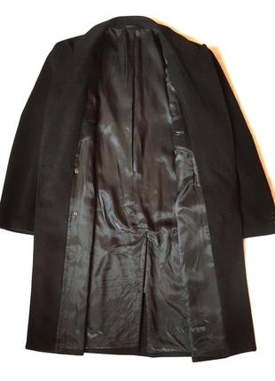 Винтажное двубортное длинное шерстяное пальто поло varteks international wool polo coat4 фото