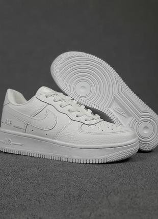 Женские кроссовки nike force 1 double air белые / жіночі кросівки білі