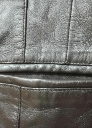 Шкіряний піджак куртка жакет woodland, р. 12 (14)6 фото