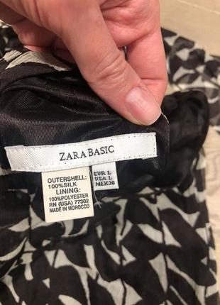 Шелковая блуза zara. блуза шелк3 фото