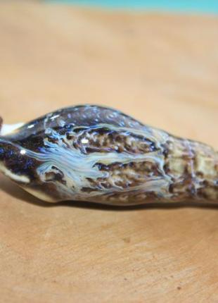 Невероятный керамический кулон-свисток подвеска на шею ракушка