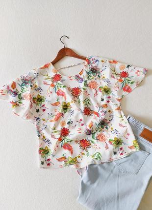 Лёгкая яркая блуза с красивой спинкой vero moda1 фото