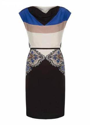 Нове шовкове плаття hobbs london lapis/multi gelsey silk dress uk 12-14 л