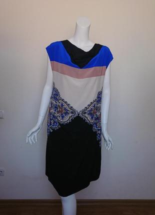 Новое шелковое платье hobbs london lapis/multi gelsey silk dress uk 12-14 или л3 фото