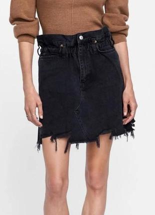 Джинсовая юбка zara 3