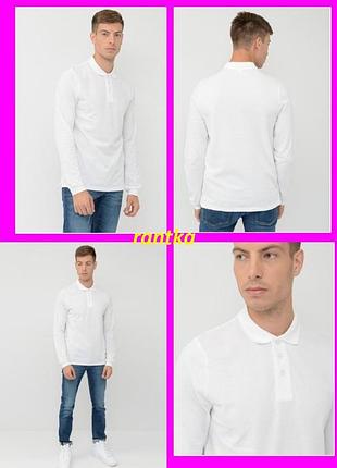 Поло с длинным рукавом esquire , 100 % хлопок, р. л