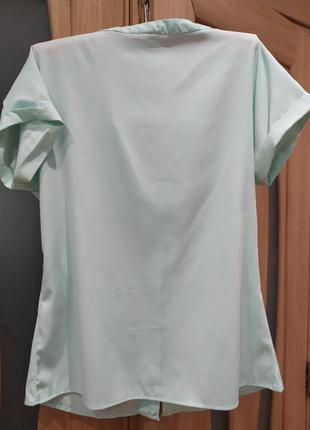 Красивая нежная легкая мятная блузочка р. 38 (м)2 фото