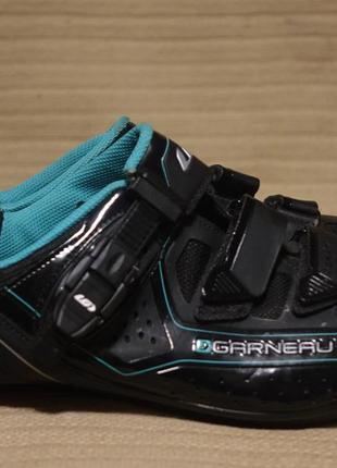 Фирменные черные велотуфли louis garneau copal sku:8650511 канада 41 р