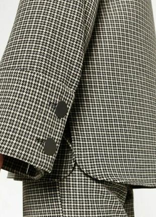 Блуза оверсайз zara из смесивой шерсти с металлическими пуговками5 фото
