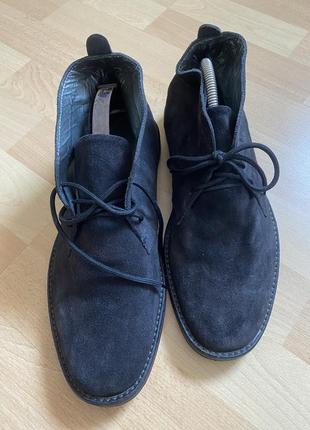 Кожаные сапоги ботинки clarks