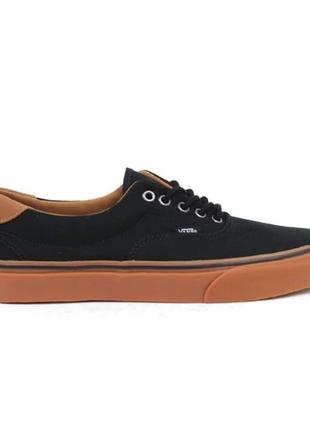 Кеди vans era 59 black brown old skool вансы скулы3 фото