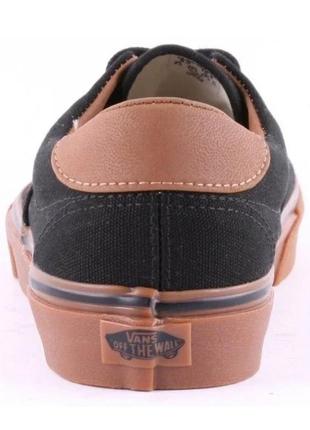 Кеди vans era 59 black brown old skool вансы скулы4 фото