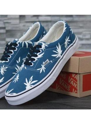 Кеді vans era blue palm кеді ванс ера сині з пальмами