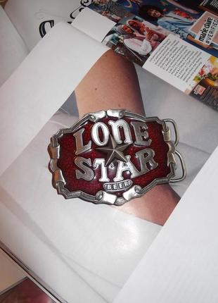 Винтажная бляха с открывалкой lone star beer made in usa bergamot brass works