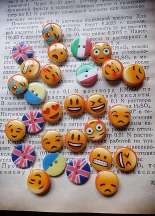 Клипсы эмодзи  смайл в очках 😎😎 серьги на клипсах5 фото