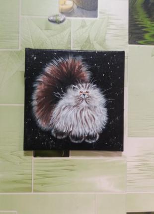 Інтер'єрна картина "зоряний кіт"3 фото