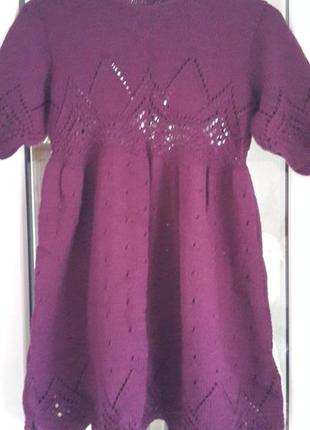 Плаття - туніка . ручна в'язка.