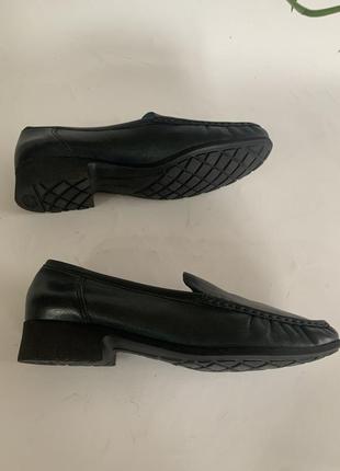 Женские кожаные туфли мокасины стелька 27 см
