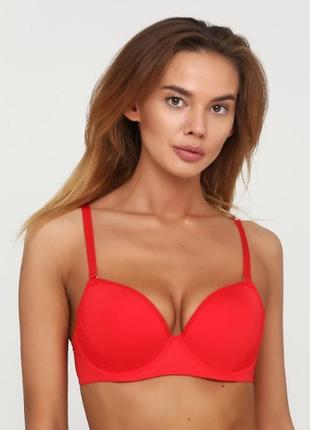 Красный бюстгальтер huit 8 с косточками 70c, 70d и 75а1 фото