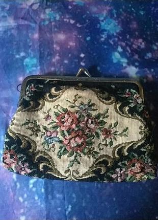 Винтажный кошелек гоболен вышивка