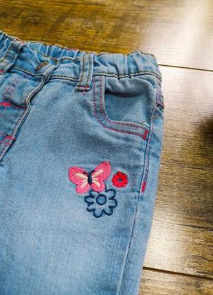 Джинси, брюки дівчинці, ergee, р. 74-80, 9-12мес., довжина 41см3 фото