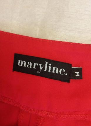 Жіночий червоний брючний костюм двійка maryline піджак брюки штани s український бренд україна весна7 фото