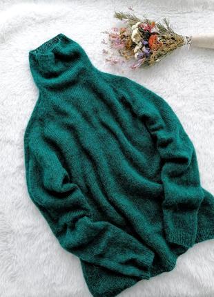 Мега свитер из альпаки и кидмохера