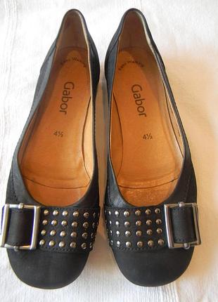 Шкіряні балетки gabor р. 4,5 дл.ст 24 см