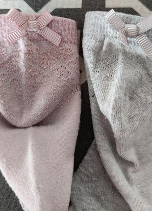 Літні ніжні шкарпетки - сірі та рожеві next р. 6-8,54 фото