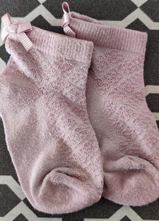 Літні ніжні шкарпетки - сірі та рожеві next р. 6-8,52 фото