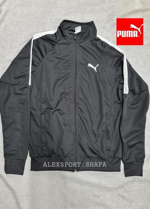 Олимпийка puma толстовка трикотаж лакоста весна лето чёрная олимпийка кофта