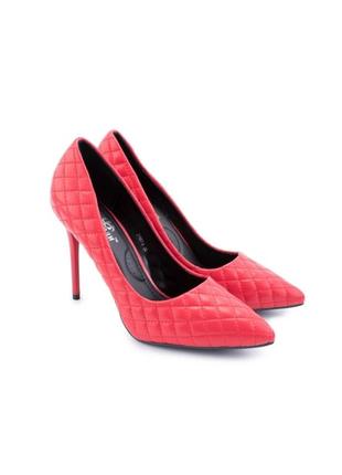 Стильні червоні туфлі човники на шпильці модні хіт новинка3 фото